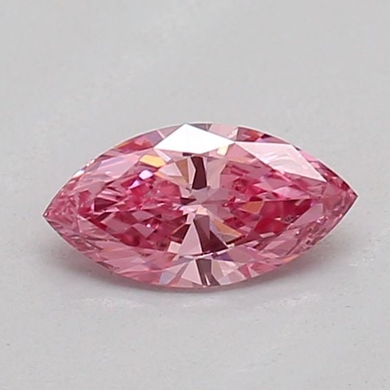 Loose Diamond - MARQUISE 0.19ct Fancy Vivid Pink VS1: Loose Diamond - MARQUISE 0.19ct Fancy Vivid Pink VS1 Source: This is a real non-mined Diamond that has been grown in a lab Shape: MARQUISE Carats: 0.19 Color: Fancy Vivid Pink Certification: IGI