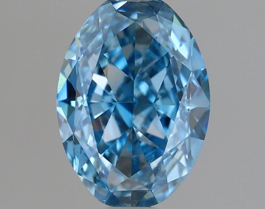 Loose Diamond - OVAL 1.34ct Fancy Vivid Blue VS2: Loose Diamond - OVAL 1.34ct Fancy Vivid Blue VS2 Source: This is a real non-mined Diamond that has been grown in a lab Shape: OVAL Carats: 1.34 Color: Fancy Vivid Blue Certification: IGI Video: