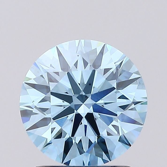 Loose Diamond - ROUND 1.51ct Fancy Vivid Blue VS2: Loose Diamond - ROUND 1.51ct Fancy Vivid Blue VS2 Source: This is a real non-mined Diamond that has been grown in a lab Shape: ROUND Carats: 1.51 Color: Fancy Vivid Blue Certification: IGI Video: