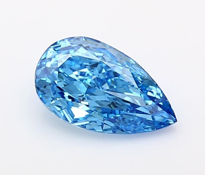 Loose Diamond - PEAR 1.35ct Fancy Vivid Blue VS1: Loose Diamond - PEAR 1.35ct Fancy Vivid Blue VS1 Source: This is a real non-mined Diamond that has been grown in a lab Shape: PEAR Carats: 1.35 Color: Fancy Vivid Blue Certification: IGI Video: