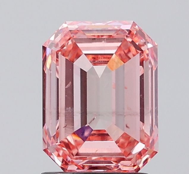Loose Diamond - EMERALD 2.05ct Fancy Intense Pink SI2: Loose Diamond - EMERALD 2.05ct Fancy Intense Pink SI2 Source: This is a real non-mined Diamond that has been grown in a lab Shape: EMERALD Carats: 2.05 Color: Fancy Intense Pink Certification: IGI Vid