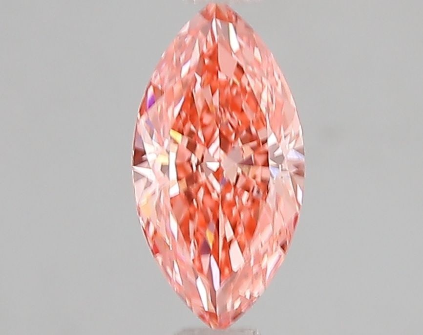 Loose Diamond - MARQUISE 1.07ct Fancy Vivid Pink VS2: Loose Diamond - MARQUISE 1.07ct Fancy Vivid Pink VS2 Source: This is a real non-mined Diamond that has been grown in a lab Shape: MARQUISE Carats: 1.07 Color: Fancy Vivid Pink Certification: IGI Video
