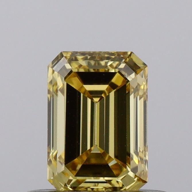 Loose Diamond - EMERALD 0.51ct Fancy Vivid Yellow VS2: Loose Diamond - EMERALD 0.51ct Fancy Vivid Yellow VS2 Source: This is a real non-mined Diamond that has been grown in a lab Shape: EMERALD Carats: 0.51 Color: Fancy Vivid Yellow Certification: NONE Vi