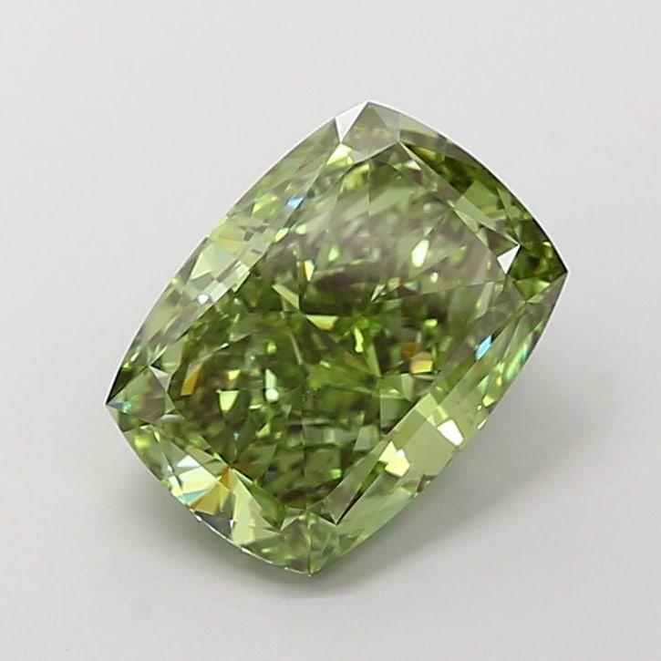 Loose Diamond - CUSHION MODIFIED 3.26ct Fancy Vivid Green VVS1: Loose Diamond - CUSHION MODIFIED 3.26ct Fancy Vivid Green VVS1 Source: This is a real non-mined Diamond that has been grown in a lab Shape: CUSHION MODIFIED Carats: 3.26 Color: Fancy Vivid Green Certi