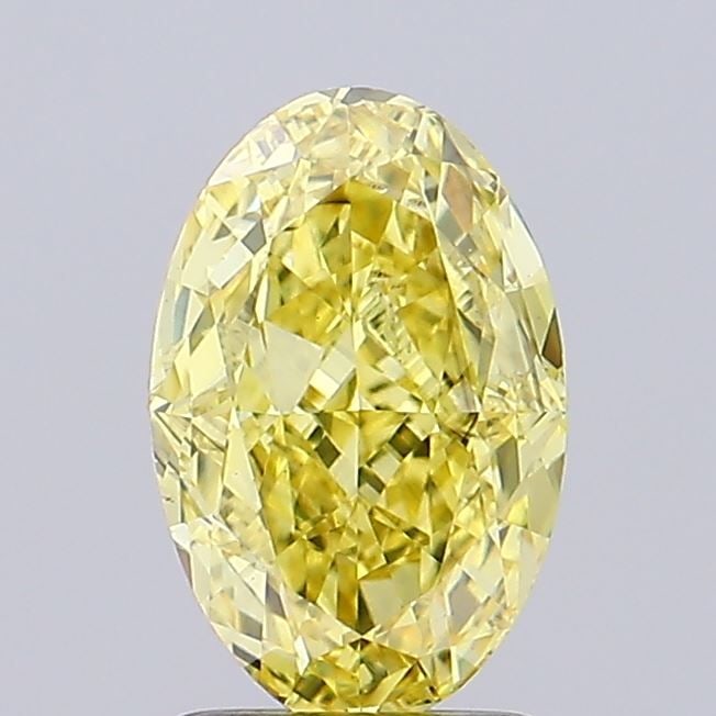 Loose Diamond - OVAL 2.01ct Fancy Intense Yellow VS1: Loose Diamond - OVAL 2.01ct Fancy Intense Yellow VS1 Source: This is a real non-mined Diamond that has been grown in a lab Shape: OVAL Carats: 2.01 Color: Fancy Intense Yellow Certification: NONE Vide