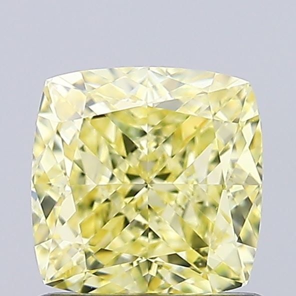Loose Diamond - CUSHION MODIFIED 1.1ct Fancy Intense Yellow VVS2: Loose Diamond - CUSHION MODIFIED 1.1ct Fancy Intense Yellow VVS2 Source: This is a real non-mined Diamond that has been grown in a lab Shape: CUSHION MODIFIED Carats: 1.1 Color: Fancy Intense Yellow