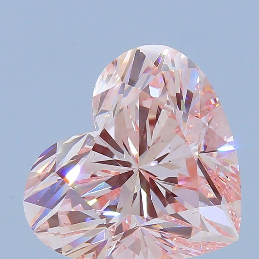 Loose Diamond - HEART 5.51ct Fancy Intense Pink VS2: Loose Diamond - HEART 5.51ct Fancy Intense Pink VS2 Source: This is a real non-mined Diamond that has been grown in a lab Shape: HEART Carats: 5.51 Color: Fancy Intense Pink Certification: IGI Video: