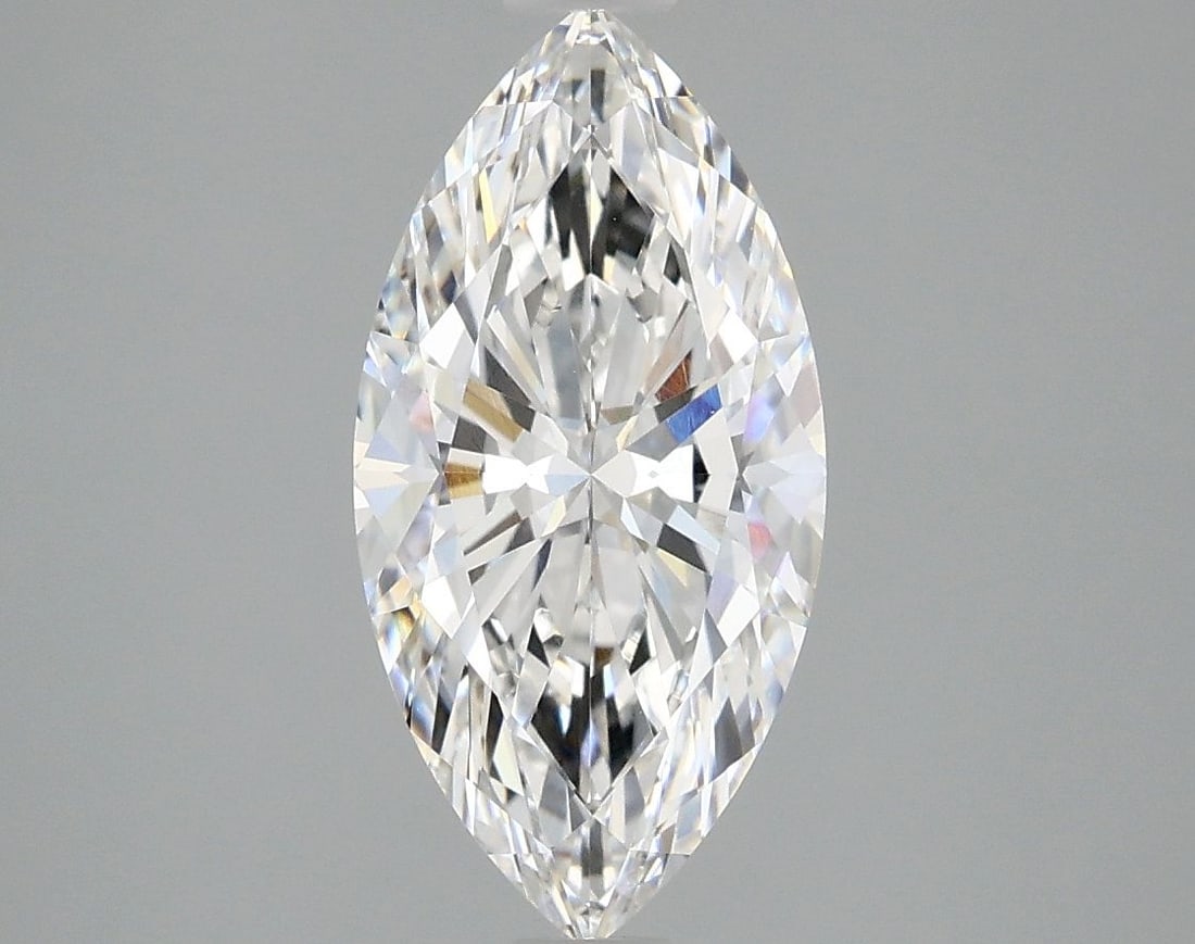 Loose Diamond - MARQUISE 2.09ct E IF: Loose Diamond - MARQUISE 2.09ct E IF Source: This is a real non-mined Diamond that has been grown in a lab Shape: MARQUISE Carats: 2.09 Color: E Clarity: IF Certification: IGI Video:
