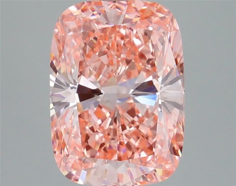 Loose Diamond - CUSHION MODIFIED 4.08ct Fancy Vivid Pink VVS2: Loose Diamond - CUSHION MODIFIED 4.08ct Fancy Vivid Pink VVS2 Source: This is a real non-mined Diamond that has been grown in a lab Shape: CUSHION MODIFIED Carats: 4.08 Color: Fancy Vivid Pink Certifi