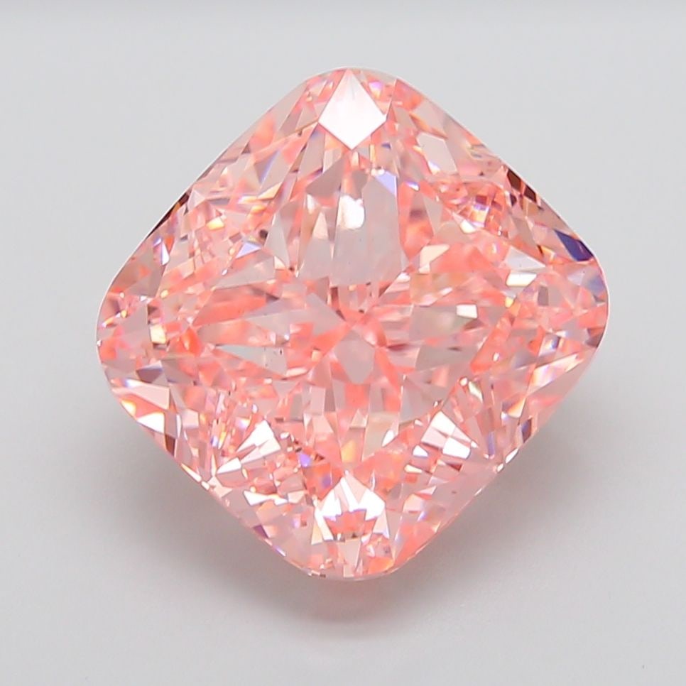 Loose Diamond - CUSHION MODIFIED 15.14ct Fancy Vivid Pink VS2: Loose Diamond - CUSHION MODIFIED 15.14ct Fancy Vivid Pink VS2 Source: This is a real non-mined Diamond that has been grown in a lab Shape: CUSHION MODIFIED Carats: 15.14 Color: Fancy Vivid Pink Certif