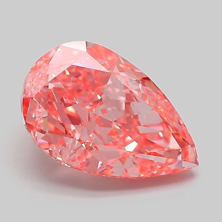 Loose Diamond - PEAR 3.02ct Fancy Vivid Pink VS2: Loose Diamond - PEAR 3.02ct Fancy Vivid Pink VS2 Source: This is a real non-mined Diamond that has been grown in a lab Shape: PEAR Carats: 3.02 Color: Fancy Vivid Pink Certification: IGI Video: