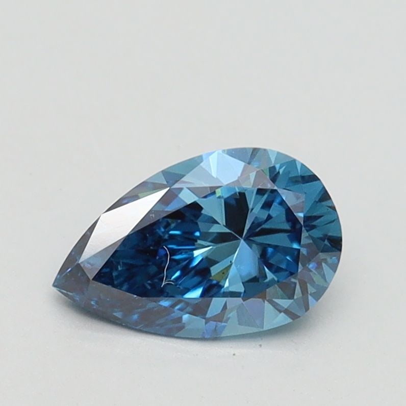 Loose Diamond - PEAR 0.72ct Fancy Vivid Blue SI1: Loose Diamond - PEAR 0.72ct Fancy Vivid Blue SI1 Source: This is a real non-mined Diamond that has been grown in a lab Shape: PEAR Carats: 0.72 Color: Fancy Vivid Blue Certification: IGI Video: