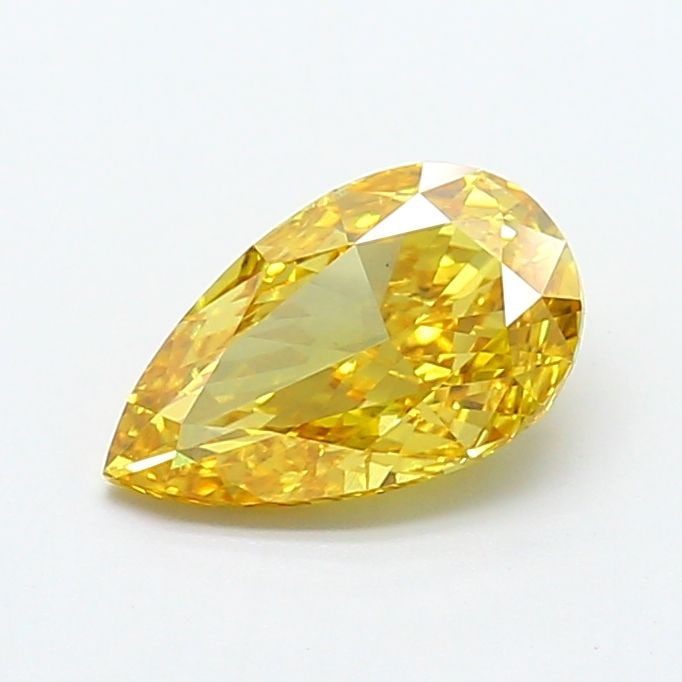 Loose Diamond - PEAR 2.01ct Fancy Vivid Brownish Yellow VS2: Loose Diamond - PEAR 2.01ct Fancy Vivid Brownish Yellow VS2 Source: This is a real non-mined Diamond that has been grown in a lab Shape: PEAR Carats: 2.01 Color: Fancy Vivid Brownish Yellow