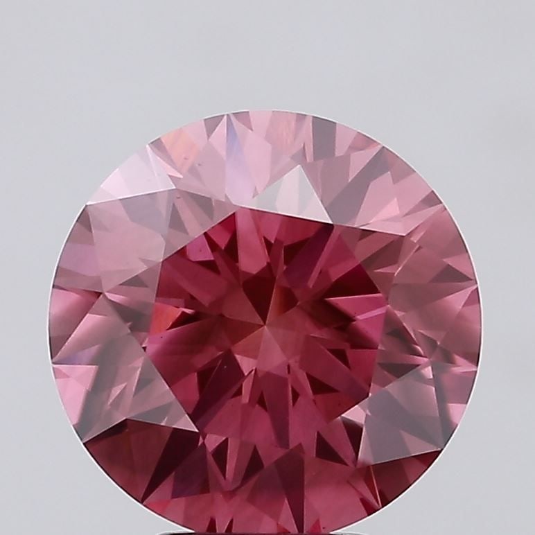 Ideal Loose Diamond - ROUND 5.09ct Fancy Vivid Pink SI1: Ideal Loose Diamond - ROUND 5.09ct Fancy Vivid Pink SI1 Source: This is a real non-mined Diamond that has been grown in a lab Shape: ROUND Carats: 5.09 Color: Fancy Vivid Pink Certification: IGI Video