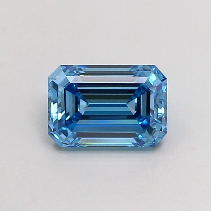 Loose Diamond - EMERALD 1.65ct Fancy Vivid Blue VS1: Loose Diamond - EMERALD 1.65ct Fancy Vivid Blue VS1 Source: This is a real non-mined Diamond that has been grown in a lab Shape: EMERALD Carats: 1.65 Color: Fancy Vivid Blue Certification: IGI Video: