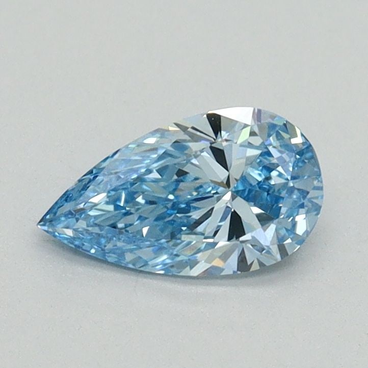 Loose Diamond - PEAR 0.53ct Fancy Vivid Blue VVS2: Loose Diamond - PEAR 0.53ct Fancy Vivid Blue VVS2 Source: This is a real non-mined Diamond that has been grown in a lab Shape: PEAR Carats: 0.53 Color: Fancy Vivid Blue Certification: IGI Video: