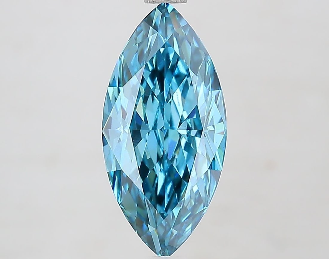 Loose Diamond - MARQUISE 2.57ct Fancy Vivid Blue VS1: Loose Diamond - MARQUISE 2.57ct Fancy Vivid Blue VS1 Source: This is a real non-mined Diamond that has been grown in a lab Shape: MARQUISE Carats: 2.57 Color: Fancy Vivid Blue Certification: IGI Video