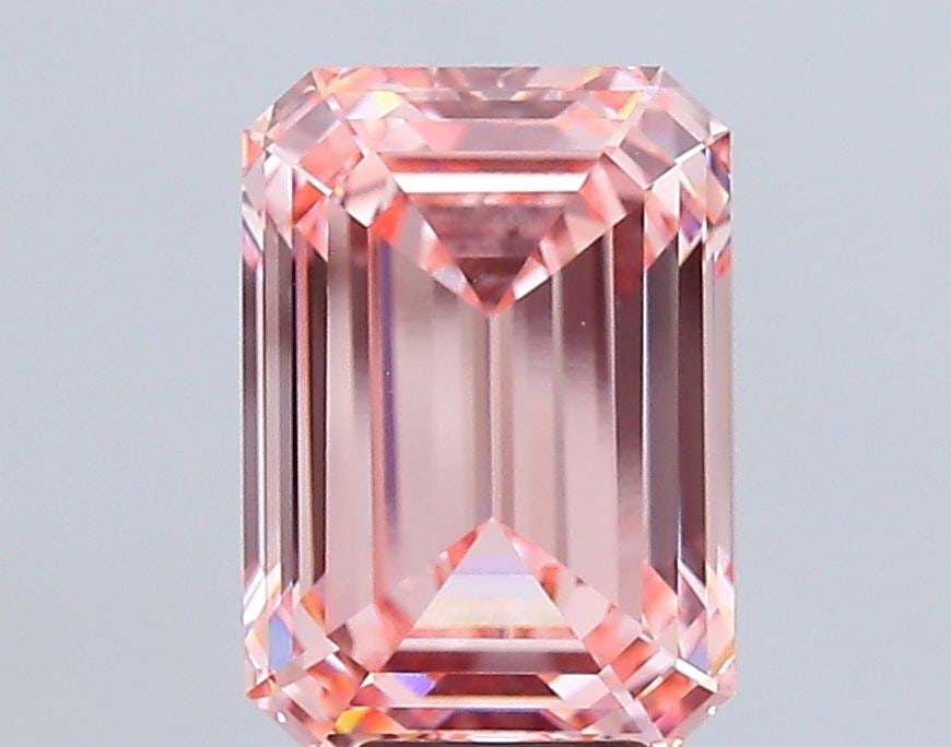 Loose Diamond - EMERALD 7.07ct Fancy Intense Pink VVS2: Loose Diamond - EMERALD 7.07ct Fancy Intense Pink VVS2 Source: This is a real non-mined Diamond that has been grown in a lab Shape: EMERALD Carats: 7.07 Color: Fancy Intense Pink Certification: IGI Vi
