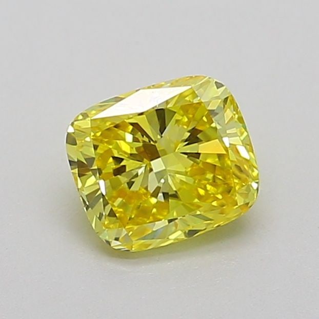 Loose Diamond - CUSHION MODIFIED 0.81ct Fancy Vivid Yellow VS1: Loose Diamond - CUSHION MODIFIED 0.81ct Fancy Vivid Yellow VS1 Source: This is a real non-mined Diamond that has been grown in a lab Shape: CUSHION MODIFIED Carats: 0.81 Color: Fancy Vivid Yellow Cert