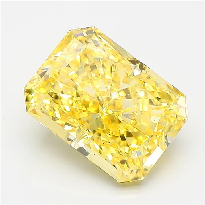 Loose Diamond - RADIANT 4.25ct Fancy Vivid Yellow VS2: Loose Diamond - RADIANT 4.25ct Fancy Vivid Yellow VS2 Source: This is a real non-mined Diamond that has been grown in a lab Shape: RADIANT Carats: 4.25 Color: Fancy Vivid Yellow Certification: IGI Vid
