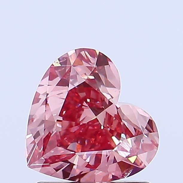 Loose Diamond - HEART 1.26ct Fancy Intense Pink VS1: Loose Diamond - HEART 1.26ct Fancy Intense Pink VS1 Source: This is a real non-mined Diamond that has been grown in a lab Shape: HEART Carats: 1.26 Color: Fancy Intense Pink Certification: NONE Video: