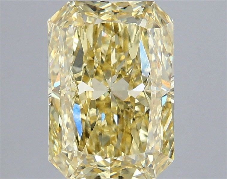 Loose Diamond - RADIANT 3.06ct Fancy Intense Yellow VS2: Loose Diamond - RADIANT 3.06ct Fancy Intense Yellow VS2 Source: This is a real non-mined Diamond that has been grown in a lab Shape: RADIANT Carats: 3.06 Color: Fancy Intense Yellow Certification: IGI