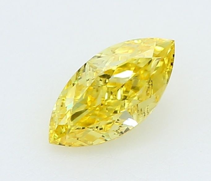 Loose Diamond - MARQUISE 0.26ct Fancy Vivid Yellow VVS2: Loose Diamond - MARQUISE 0.26ct Fancy Vivid Yellow VVS2 Source: This is a real non-mined Diamond that has been grown in a lab Shape: MARQUISE Carats: 0.26 Color: Fancy Vivid Yellow Certification: IGI 