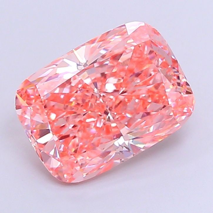 Loose Diamond - CUSHION BRILLIANT 5.31ct Fancy Vivid Pink VS1: Loose Diamond - CUSHION BRILLIANT 5.31ct Fancy Vivid Pink VS1 Source: This is a real non-mined Diamond that has been grown in a lab Shape: CUSHION BRILLIANT Carats: 5.31 Color: Fancy Vivid Pink Certif