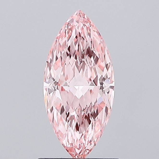 Loose Diamond - MARQUISE 1.03ct Fancy Vivid Pink VVS2: Loose Diamond - MARQUISE 1.03ct Fancy Vivid Pink VVS2 Source: This is a real non-mined Diamond that has been grown in a lab Shape: MARQUISE Carats: 1.03 Color: Fancy Vivid Pink Certification: IGI Vide