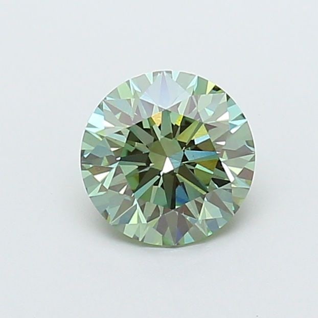 Ideal Loose Diamond - ROUND 1.29ct Fancy Vivid Green VS1: Ideal Loose Diamond - ROUND 1.29ct Fancy Vivid Green VS1 Source: This is a real non-mined Diamond that has been grown in a lab Shape: ROUND Carats: 1.29 Color: Fancy Vivid Green Certification: IGI Vid