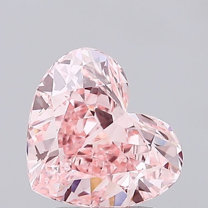 Loose Diamond - HEART 2.38ct Fancy Vivid Pink VS1: Loose Diamond - HEART 2.38ct Fancy Vivid Pink VS1 Source: This is a real non-mined Diamond that has been grown in a lab Shape: HEART Carats: 2.38 Color: Fancy Vivid Pink Certification: IGI Video: