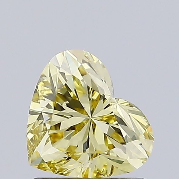 Loose Diamond - HEART 1.09ct Fancy Yellow VS1: Loose Diamond - HEART 1.09ct Fancy Yellow VS1 Source: This is a real non-mined Diamond that has been grown in a lab Shape: HEART Carats: 1.09 Color: Fancy Yellow Certification: IGI Video: