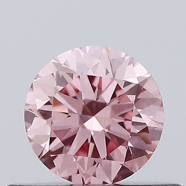 Loose Diamond - ROUND 0.39ct Fancy Intense Pink VVS2: Loose Diamond - ROUND 0.39ct Fancy Intense Pink VVS2 Source: This is a real non-mined Diamond that has been grown in a lab Shape: ROUND Carats: 0.39 Color: Fancy Intense Pink Certification: NONE Video