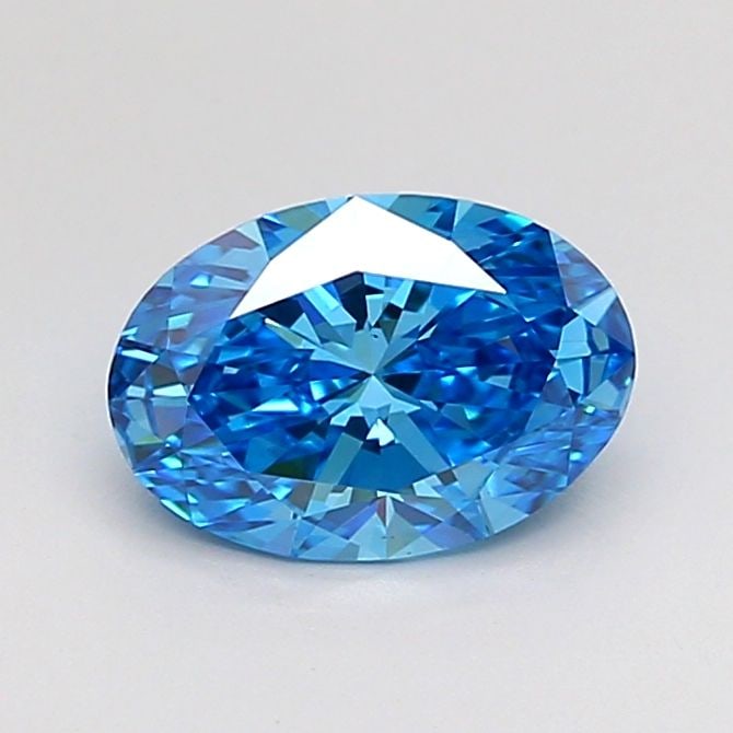 Loose Diamond - OVAL 1.03ct Fancy Vivid Blue VS1: Loose Diamond - OVAL 1.03ct Fancy Vivid Blue VS1 Source: This is a real non-mined Diamond that has been grown in a lab Shape: OVAL Carats: 1.03 Color: Fancy Vivid Blue Certification: IGI Video: Video