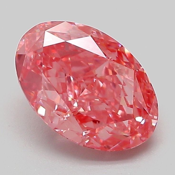 Loose Diamond - OVAL 2.1ct Fancy Vivid Pink VS1: Loose Diamond - OVAL 2.1ct Fancy Vivid Pink VS1 Source: This is a real non-mined Diamond that has been grown in a lab Shape: OVAL Carats: 2.1 Color: Fancy Vivid Pink Certification: IGI Video: