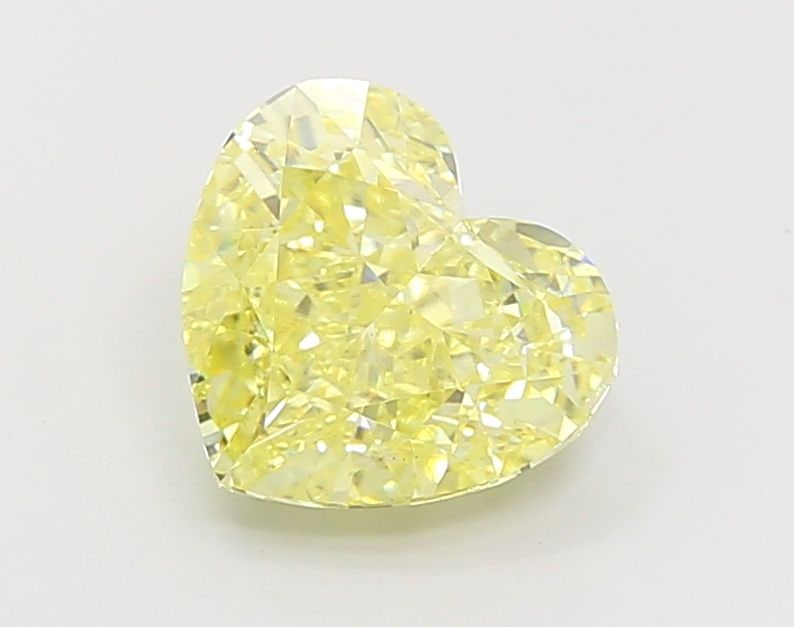 Loose Diamond - HEART 3.49ct Fancy Yellow VS1: Loose Diamond - HEART 3.49ct Fancy Yellow VS1 Source: This is a real non-mined Diamond that has been grown in a lab Shape: HEART Carats: 3.49 Color: Fancy Yellow Certification: IGI Video: