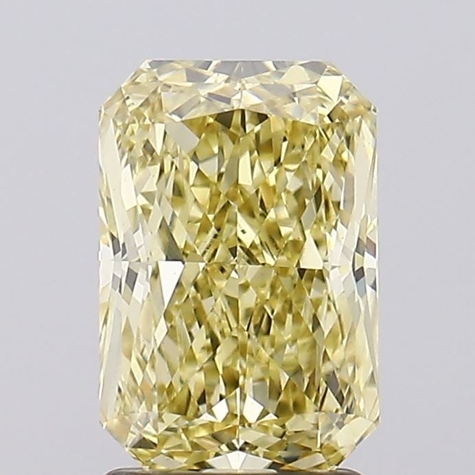 Loose Diamond - RADIANT 2.21ct Fancy Intense Yellow VS1: Loose Diamond - RADIANT 2.21ct Fancy Intense Yellow VS1 Source: This is a real non-mined Diamond that has been grown in a lab Shape: RADIANT Carats: 2.21 Color: Fancy Intense Yellow Certification: