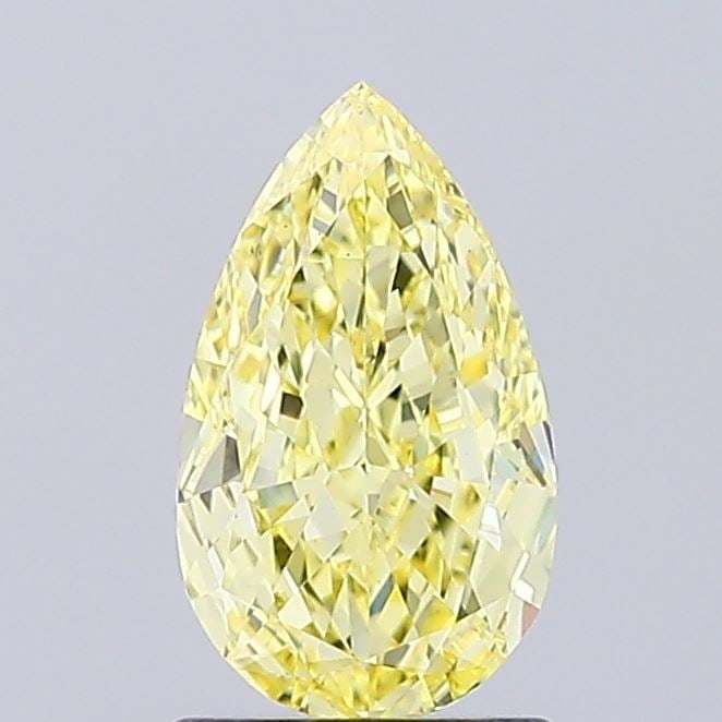 Loose Diamond - PEAR 1.25ct Fancy Intense Yellow VS1: Loose Diamond - PEAR 1.25ct Fancy Intense Yellow VS1 Source: This is a real non-mined Diamond that has been grown in a lab Shape: PEAR Carats: 1.25 Color: Fancy Intense Yellow Certification: IGI Video