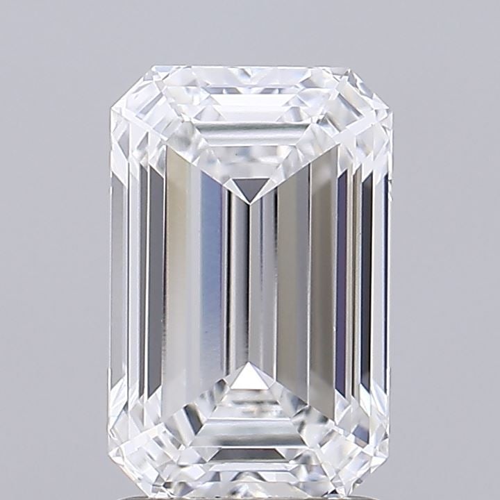 Loose Diamond - EMERALD 1.96ct D VVS2: Loose Diamond - EMERALD 1.96ct D VVS2 Source: This is a real non-mined Diamond that has been grown in a lab Shape: EMERALD Carats: 1.96 Color: D Clarity: VVS2 Certification: IGI Video: