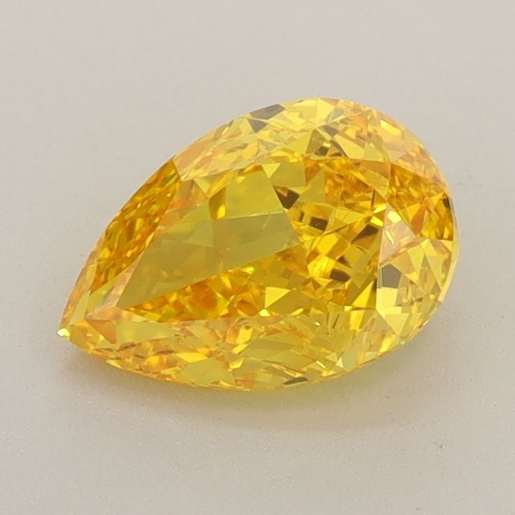 Loose Diamond - PEAR 1.22ct Fancy Vivid Yellow VS1: Loose Diamond - PEAR 1.22ct Fancy Vivid Yellow VS1 Source: This is a real non-mined Diamond that has been grown in a lab Shape: PEAR Carats: 1.22 Color: Fancy Vivid Yellow Certification: IGI Video: