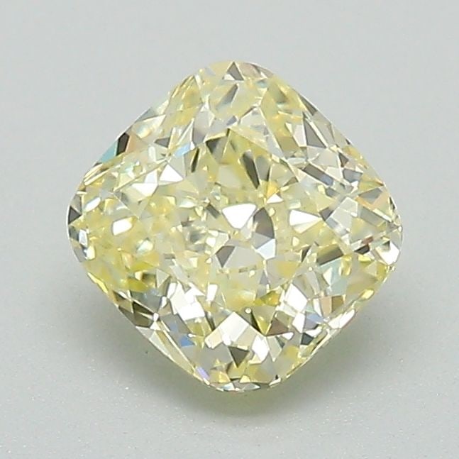 Loose Diamond - CUSHION BRILLIANT 1.03ct Fancy Light Yellow VS1: Loose Diamond - CUSHION BRILLIANT 1.03ct Fancy Light Yellow VS1 Source: This is a real non-mined Diamond that has been grown in a lab Shape: CUSHION BRILLIANT Carats: 1.03 Color: Fancy Light Yellow Ce