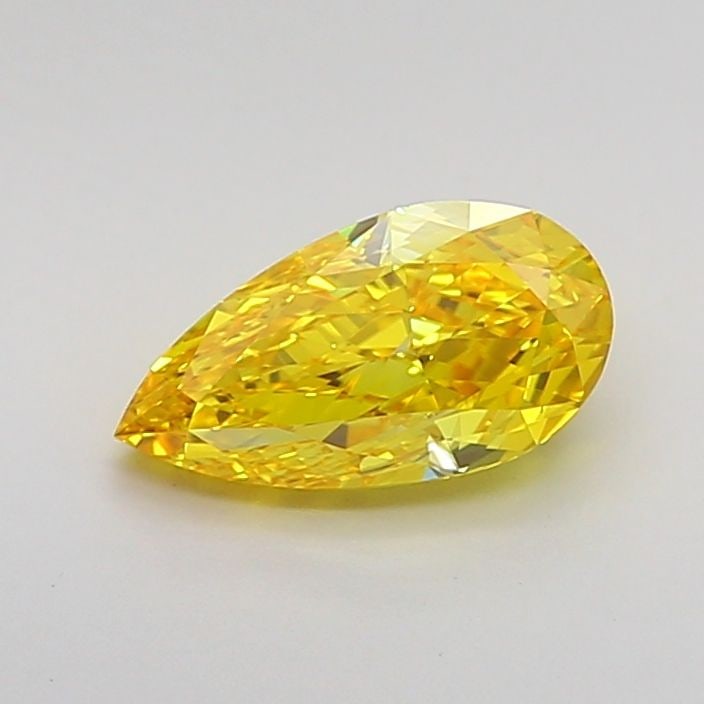 Loose Diamond - PEAR 1.01ct Fancy Vivid Yellow VS1: Loose Diamond - PEAR 1.01ct Fancy Vivid Yellow VS1 Source: This is a real non-mined Diamond that has been grown in a lab Shape: PEAR Carats: 1.01 Color: Fancy Vivid Yellow Certification: IGI Video:
