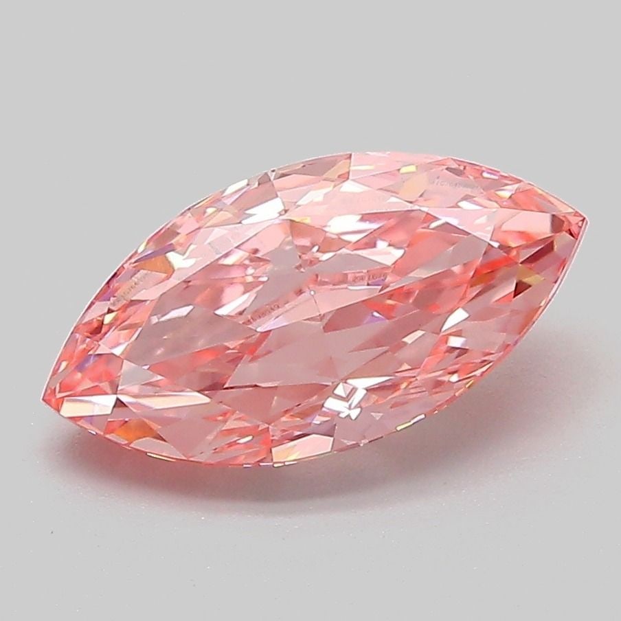 Loose Diamond - MARQUISE 2.09ct Fancy Vivid Pink VVS2: Loose Diamond - MARQUISE 2.09ct Fancy Vivid Pink VVS2 Source: This is a real non-mined Diamond that has been grown in a lab Shape: MARQUISE Carats: 2.09 Color: Fancy Vivid Pink Certification: IGI Vide