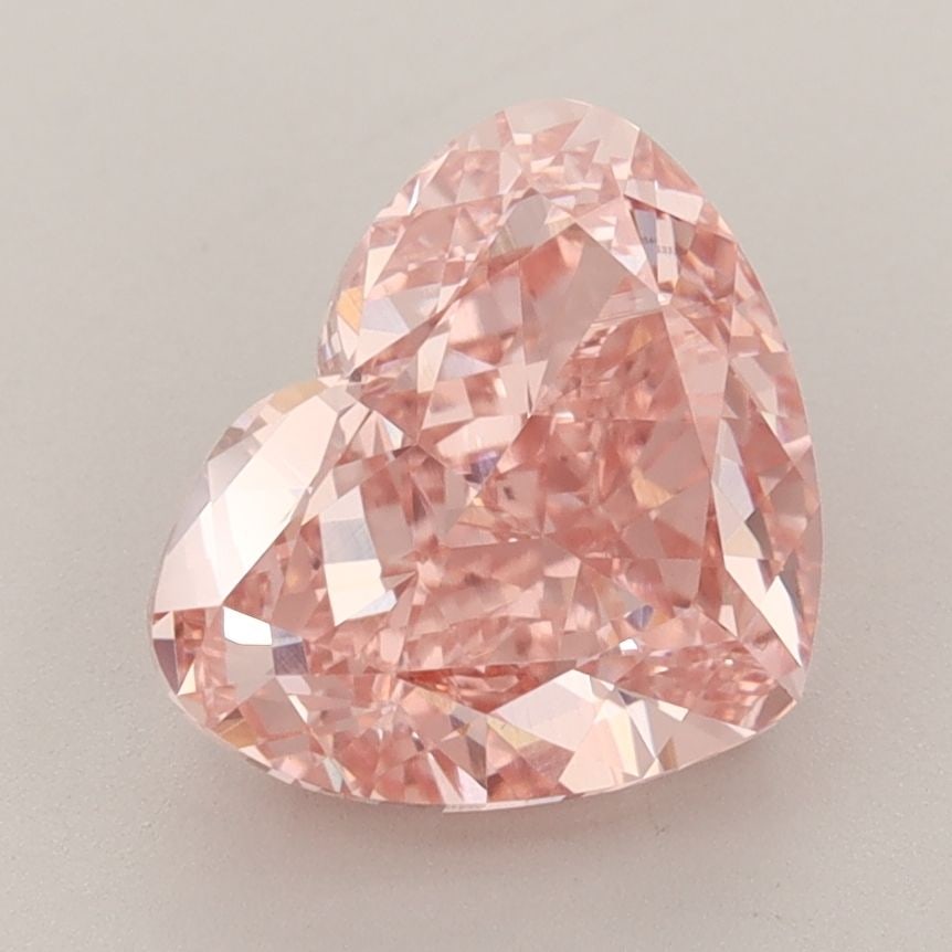 Loose Diamond - HEART 3.11ct Fancy Vivid Pink VS1: Loose Diamond - HEART 3.11ct Fancy Vivid Pink VS1 Source: This is a real non-mined Diamond that has been grown in a lab Shape: HEART Carats: 3.11 Color: Fancy Vivid Pink Certification: IGI Video: