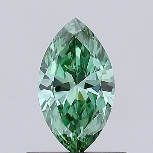 Loose Diamond - MARQUISE 0.16ct Fancy Vivid Green VS1: Loose Diamond - MARQUISE 0.16ct Fancy Vivid Green VS1 Source: This is a real non-mined Diamond that has been grown in a lab Shape: MARQUISE Carats: 0.16 Color: Fancy Vivid Green Certification: NONE Vi