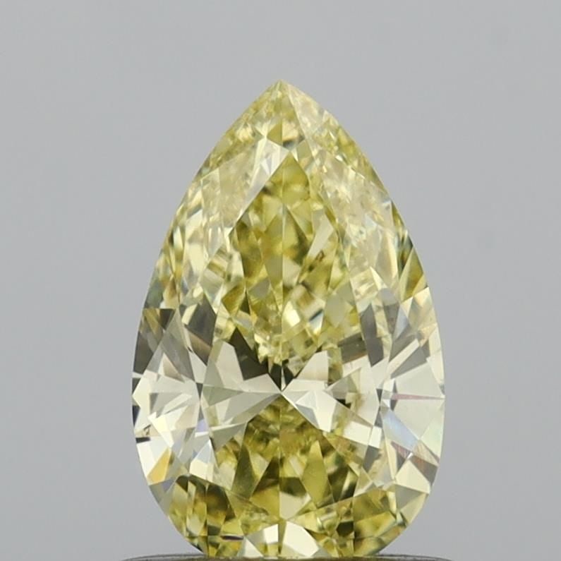 Loose Diamond - PEAR 0.65ct Fancy Yellow VS1: Loose Diamond - PEAR 0.65ct Fancy Yellow VS1 Source: This is a real non-mined Diamond that has been grown in a lab Shape: PEAR Carats: 0.65 Color: Fancy Yellow Certification: IGI Video: