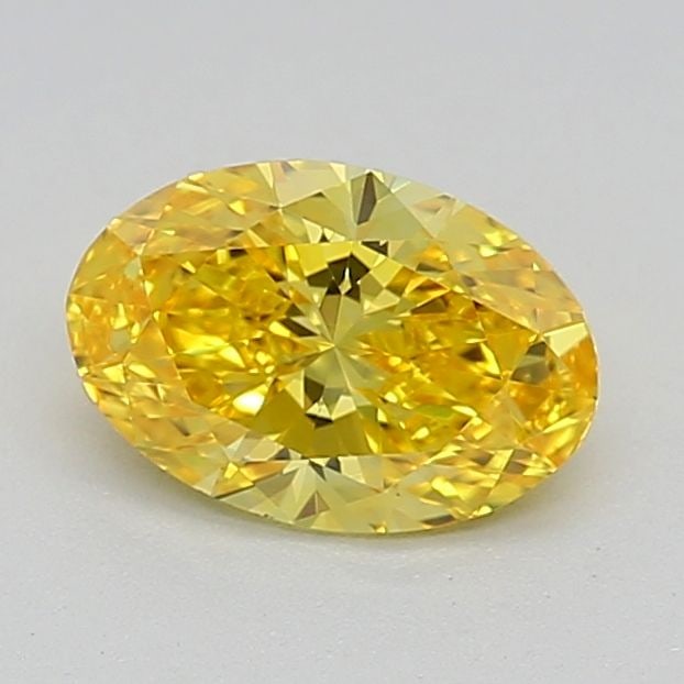 Loose Diamond - OVAL 0.52ct Fancy Vivid Yellow VVS1: Loose Diamond - OVAL 0.52ct Fancy Vivid Yellow VVS1 Source: This is a real non-mined Diamond that has been grown in a lab Shape: OVAL Carats: 0.52 Color: Fancy Vivid Yellow Certification: IGI Video: