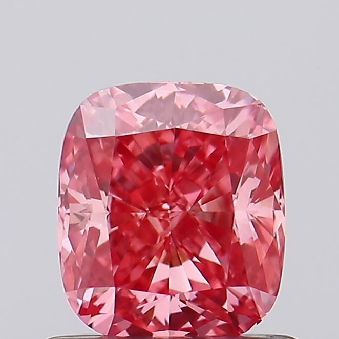 Loose Diamond - CUSHION BRILLIANT 0.8ct Fancy Pink VS1: Loose Diamond - CUSHION BRILLIANT 0.8ct Fancy Pink VS1 Source: This is a real non-mined Diamond that has been grown in a lab Shape: CUSHION BRILLIANT Carats: 0.8 Color: Fancy Pink Certification: IGI V