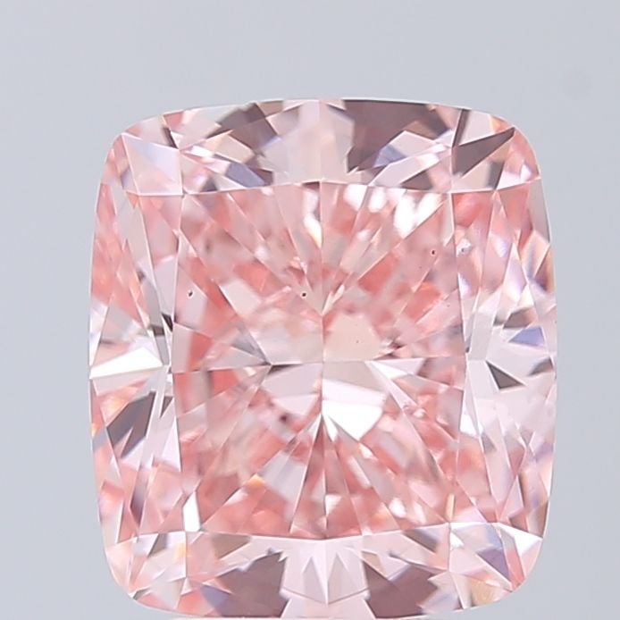 Loose Diamond - CUSHION MODIFIED 5.0ct Fancy Vivid Pink VS2: Loose Diamond - CUSHION MODIFIED 5.0ct Fancy Vivid Pink VS2 Source: This is a real non-mined Diamond that has been grown in a lab Shape: CUSHION MODIFIED Carats: 5.0 Color: Fancy Vivid Pink Certificat