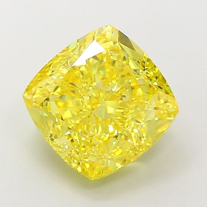 Loose Diamond - CUSHION MODIFIED 6.52ct Fancy Vivid Yellow VVS2: Loose Diamond - CUSHION MODIFIED 6.52ct Fancy Vivid Yellow VVS2 Source: This is a real non-mined Diamond that has been grown in a lab Shape: CUSHION MODIFIED Carats: 6.52 Color: Fancy Vivid Yellow Cer